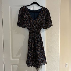 Madewell Tie Front Floral Dress